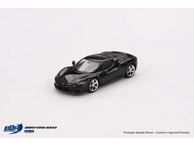 BBR MODELS BBR Models - 1/64 2024 Ferrari 296 GTB, Nero Daytona
