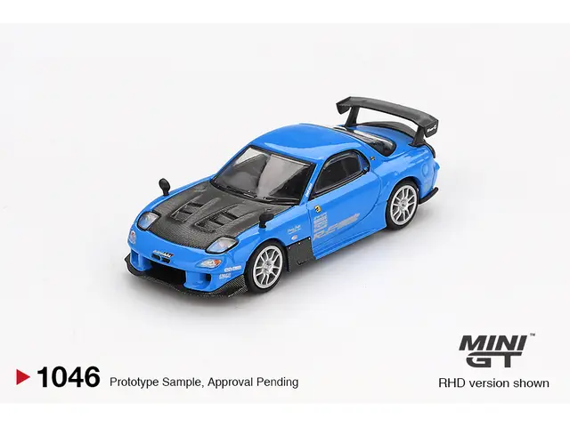 MINI GT Mini GT - 1/64 Mazda RX7 (FD3S) Re-Amemiya 20B NA 3ROTOR-7 AMA-SAN GO, blue