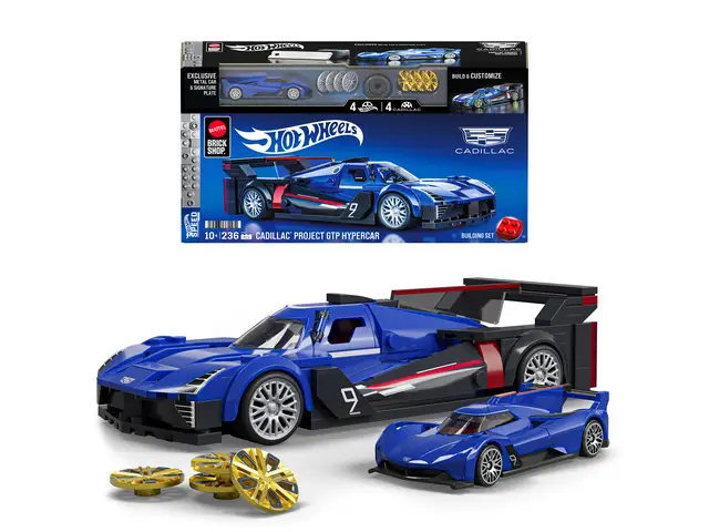 MATTEL Cadillac Project GTP Hypercar Spielzeugbaukasten (236 Teile), für Sammler