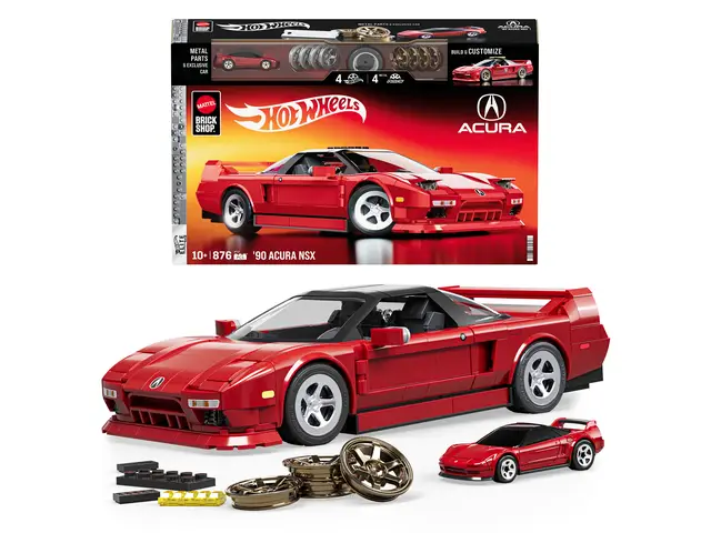 MATTEL ’90 Acura NSX Building Toy (876 Pieces), for Collectors