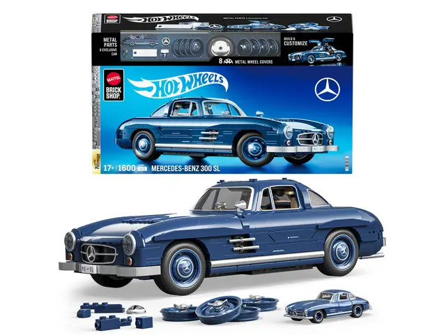 MATTEL Mercedes-Benz 300 SL Spielzeugbaukasten (1600 Teile), für Sammler