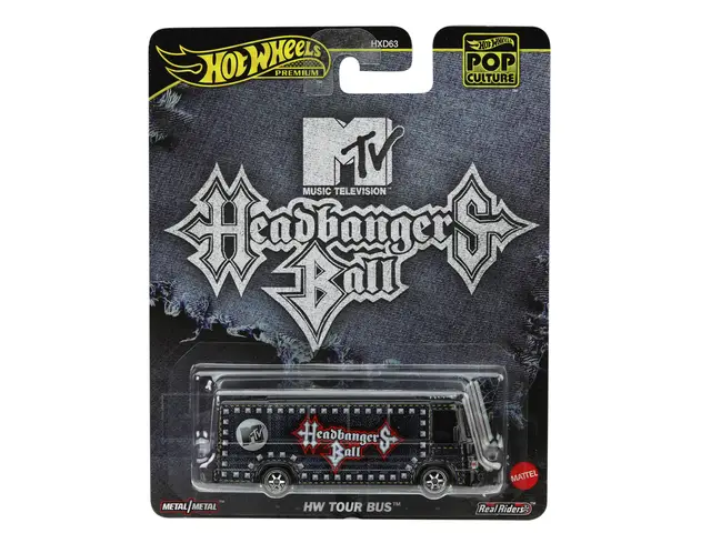 MATTEL Hot Wheels Premium Pop Culture MTV Headbangers Ball HW Tour Bus