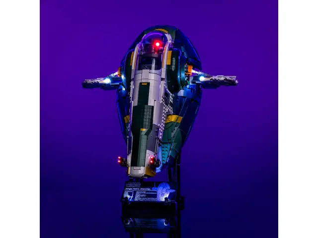 LIGHT MY BRICKS Beleuchtungsset für LEGO® Star Wars UCS Jango Fetts Firespray-Class Raumschiff #75409