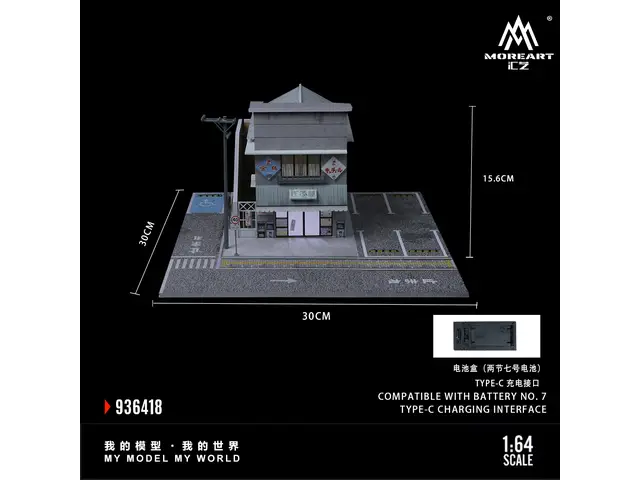 MOREART MoreArt - 1/64 Japanese candy house scene