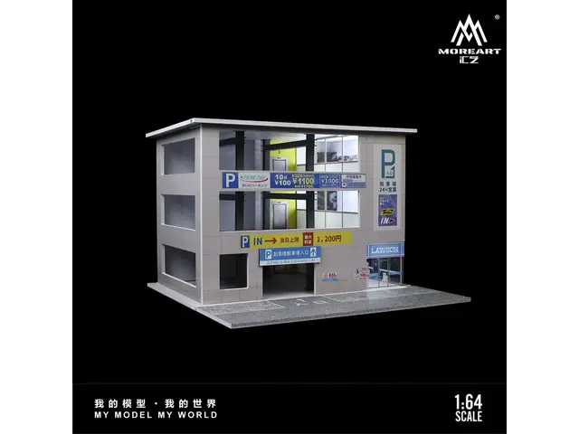 MOREART MoreArt - 1/64 Japanese parking building lighting scene