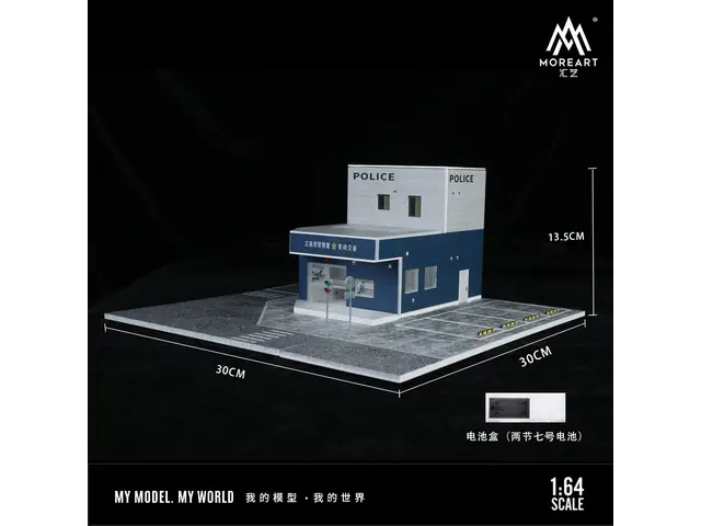 MOREART MoreArt - 1/64 Japanese police station lighting scene