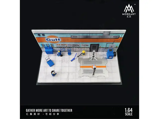 MOREART MoreArt - 1/64 Gulf oil auto repair shop scene