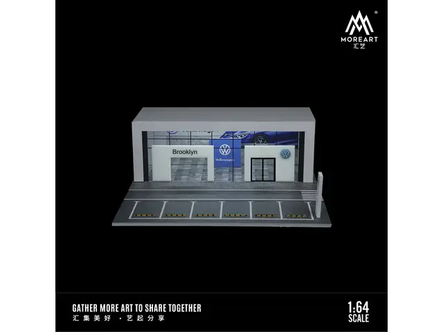 MOREART MoreArt - 1/64 Volkswagen 4S dealership car showroom lighting scene