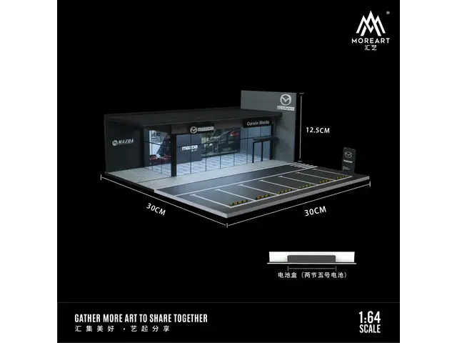 MOREART MoreArt - 1/64 Mazda 4S dealership showroom lighting scene