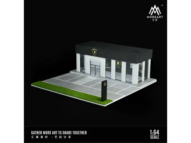 MOREART MoreArt - 1/64 Lamborghini's new 4S dealership car showroom lighting scene
