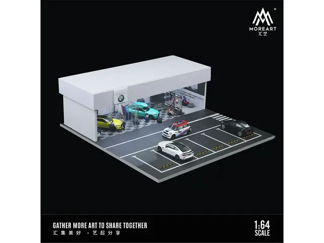 MOREART MoreArt - 1/64 BMW modification shop lighting version scene