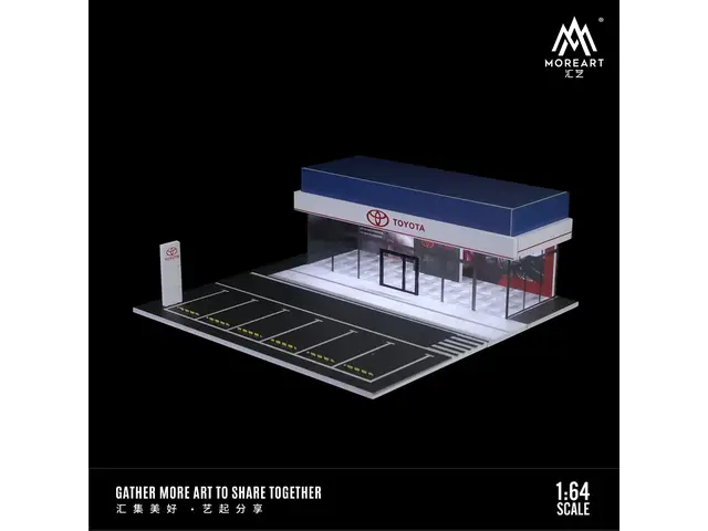 MOREART MoreArt - 1/64 Lighting scene of Toyota 4S dealership car showroom