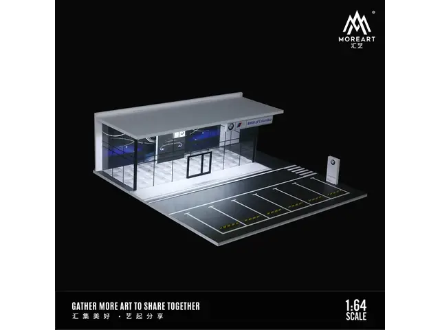 MOREART MoreArt - 1/64 BMW 4S dealership car showroom lighting scene