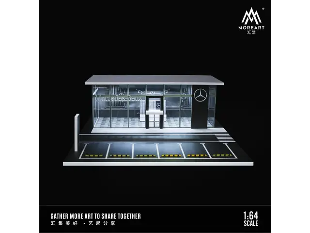MOREART MoreArt - 1/64 Benz 4S shop car showroom lighting scene