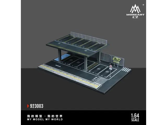 MOREART MoreArt - 1/64 Steel frame structure platform parking assembly scene C