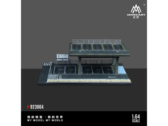 MOREART MoreArt - 1/64 Steel frame structure platform parking assembly scene D