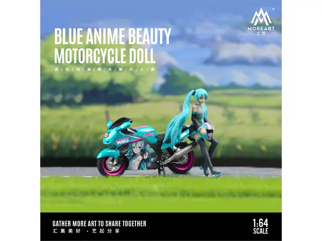 MOREART MoreArt - 1/64 Animate Beauty Motorcycle Doll