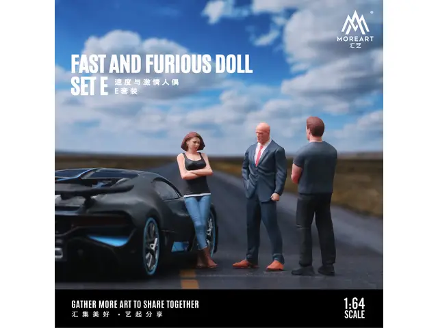 MOREART MoreArt - 1/64 Fast and Furious Doll Set E
