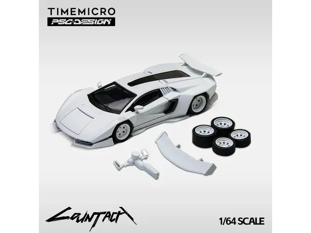 TIME MICRO Time Micro - 1/64 Countach“V” Ver. Mechanic PSC, white