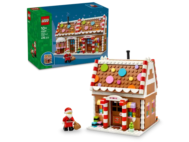 LEGO® Weihnachtliches Lebkuchenhaus