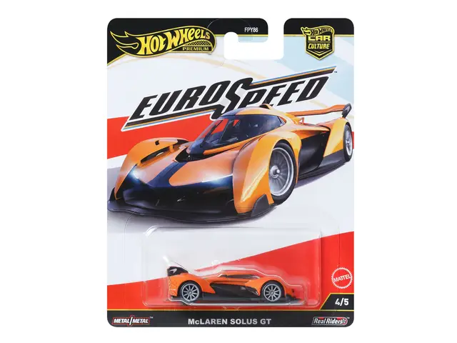 MATTEL Hot Wheels Premium Car Culture Eurospeed McLaren Solus GT 1/64 Scale Collectible Toy Vehicle