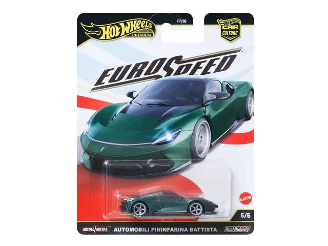MATTEL Hot Wheels Premium Car Culture Eurospeed Pininfarina Battista 1/64 Scale Collectible Toy Vehicle
