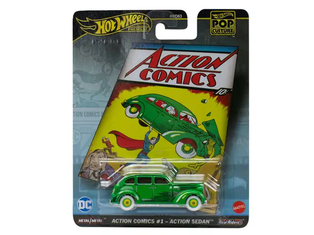 MATTEL Hot Wheels Pop Culture - 1/64 Action Comics #1 Action Sedan Superman