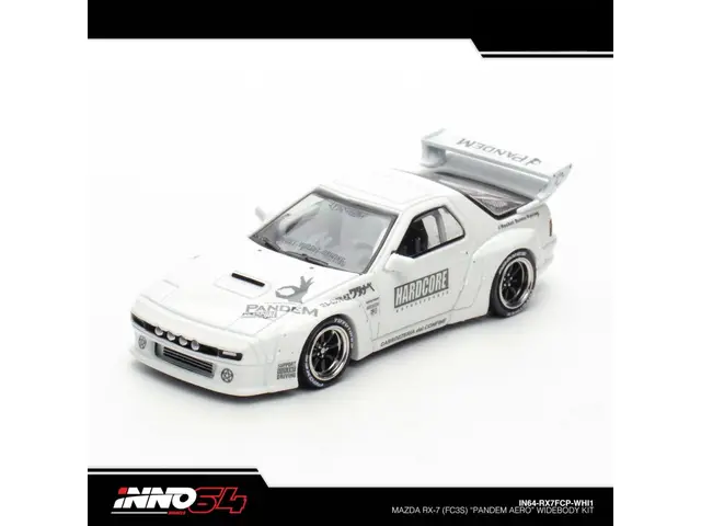 INNO64 Inno64 - 1/64 Mazda RX7 (FC3S) *PANDEM AERO* Widebody Kit, white