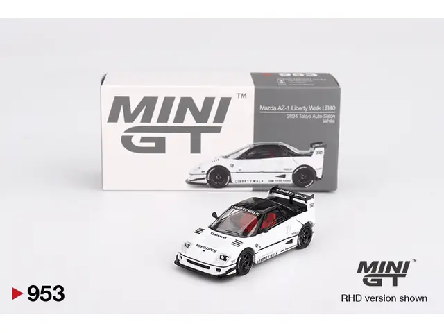 MINI GT Mini GT - 1/64 2024 Mazda AZ-1 Liberty Walk LB40 *Tokyo Auto Salon*, white