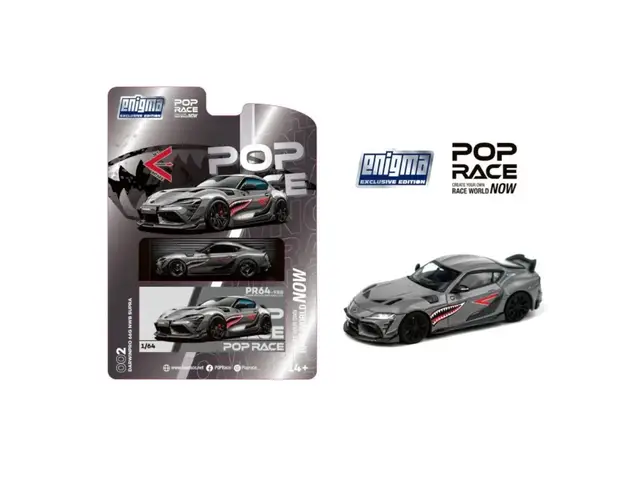 POP RACE Pop Race - 1/64 Darwin Pro 66G NWB Supra A90, grey metallic *Enigma Exclusive*