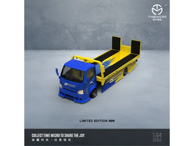 TIME MICRO TimeMicro - 1/64 H300 Flatbed Transport Trailer - SPOON