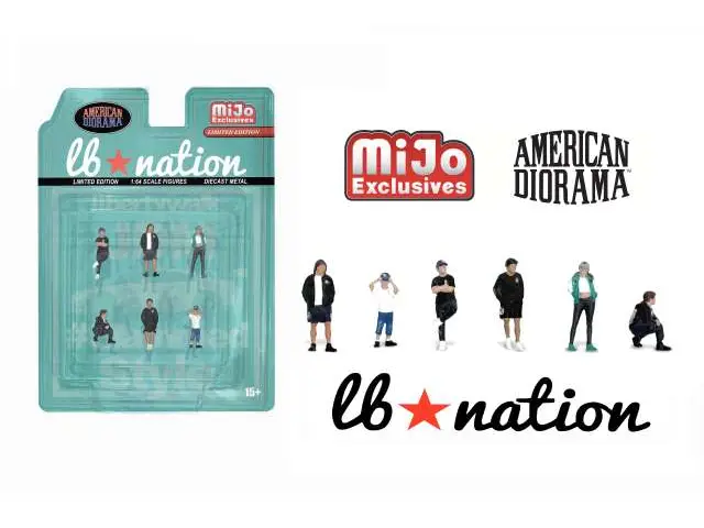 AMERICAN DIORAMA Team Liberty Walk Diecast Figure's 1/64