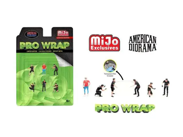AMERICAN DIORAMA American Diorama - 1/64 Pro Wrap Figure set. Transparant Film Included