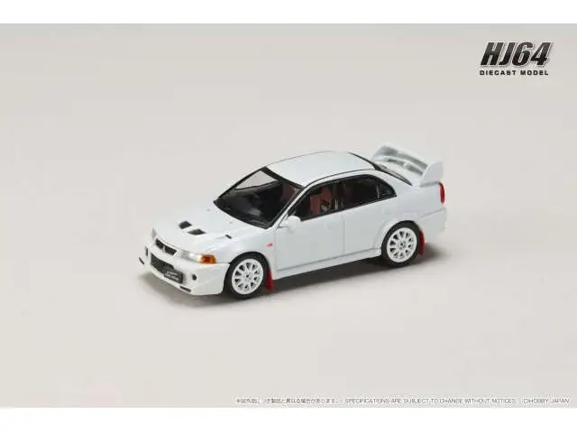 HOBBY JAPAN Hobby Japan - 1/64 2000 Mitsubishi Lancer GSR Evolution 6 (T.M.E.) (CP9A) with Mud flap, scortia white