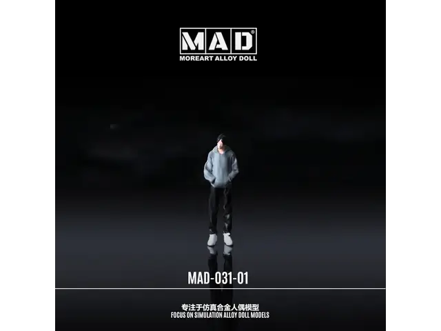 MOREART MoreArt - 1/64 A-Gray Pocket Man Doll MAD031-1