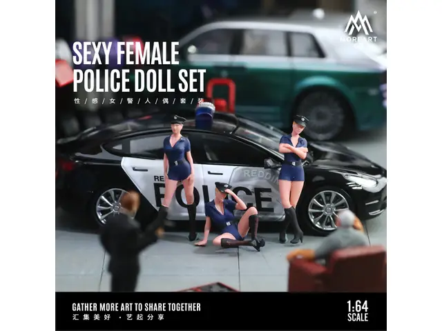 MOREART MoreArt - 1/64 Sexy Policewoman Doll Set