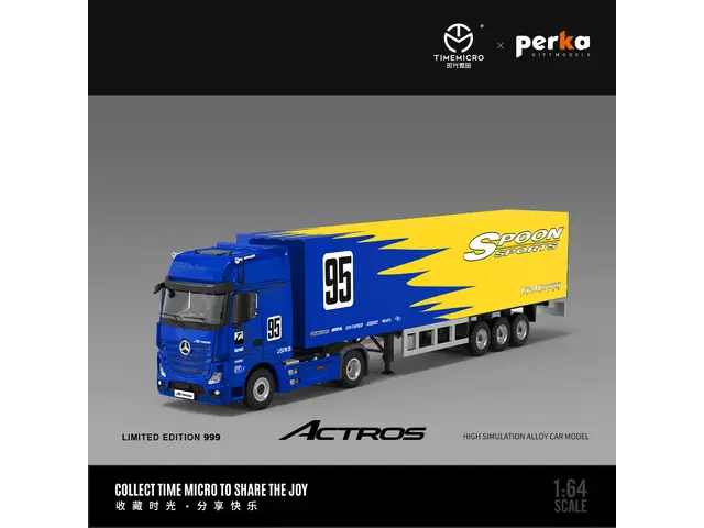 TIME MICRO TimeMicro - 1/64 Perka Collaboration Mercedes-Benz Actros Truck - SPOON