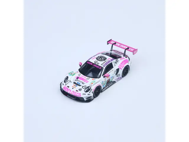 STAR RACE Star Race - 1/64 Porsche 911 GT3 - White and Pink No. 85 Race Car