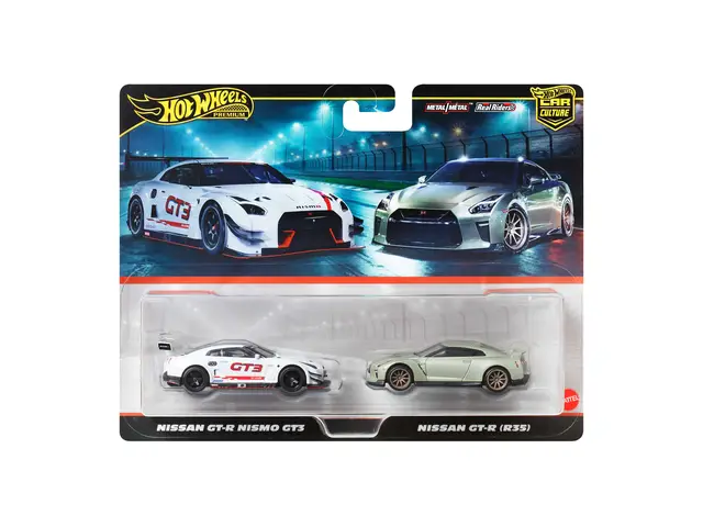 MATTEL Hot Wheels - 1/64 Premium Nissan GT-R Nismo GT3 & Nissan GT-R (R35) - JBL05