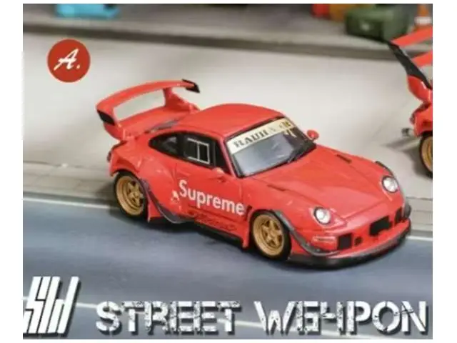 STREET WEAPON Street Weapon - 1/64 RWB 993 Suprme low tail, red