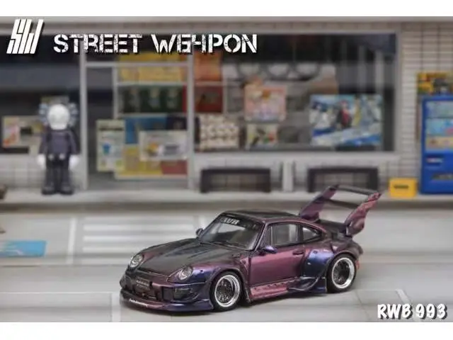 STREET WEAPON Street Weapon - 1/64 RWB 993, chameleon high tail, purple