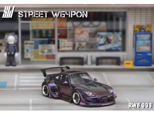 STREET WEAPON Street Weapon - 1/64 RWB 993, chameleon low tail, purple