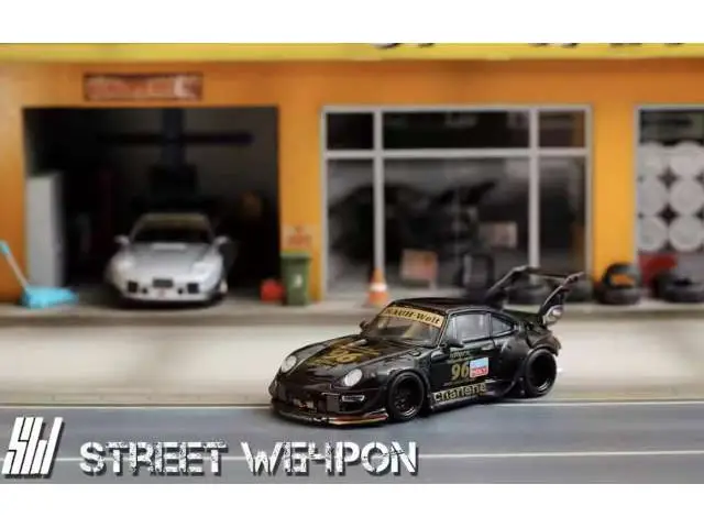 STREET WEAPON Street Weapon - 1/64 RWB 993 high tail, black