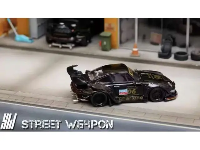 STREET WEAPON Street Weapon - 1/64 RWB 993 low tail, black