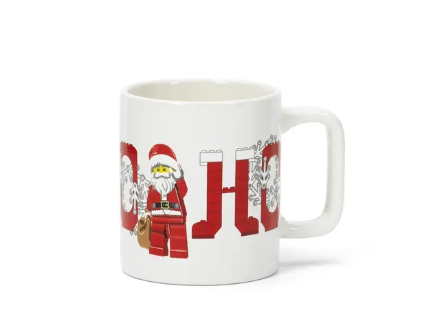 ROOM COPENHAGEN A/S LEGO Keramikbecher (300 ml) mit dem Thema Weihnachtsmann