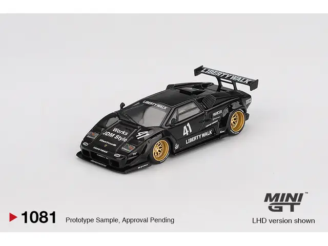 MINI GT Mini GT - 1/64 2024 Lamborghini Countach LB-Works, black