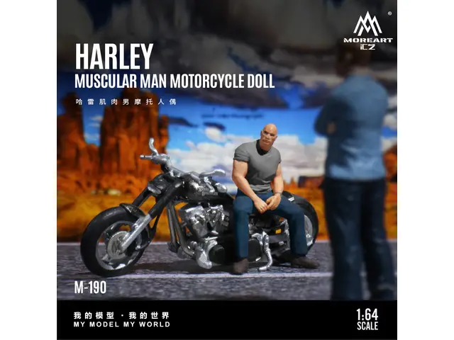 MOREART MoreArt - 1/64 Harley-Davidson Muscle Motorcycle Figure MO222190