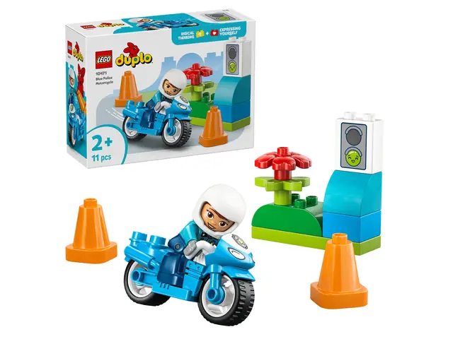 LEGO® Blaues Polizeimotorrad