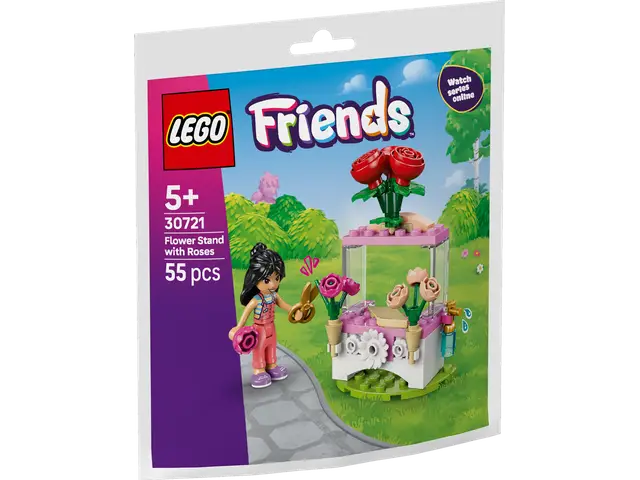 LEGO® Blumenstand mit Rosen