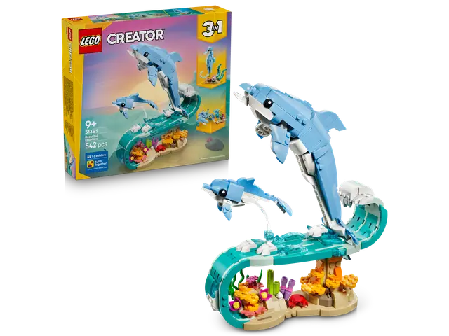 LEGO® Meerestiere: Wunderschöne Delfine